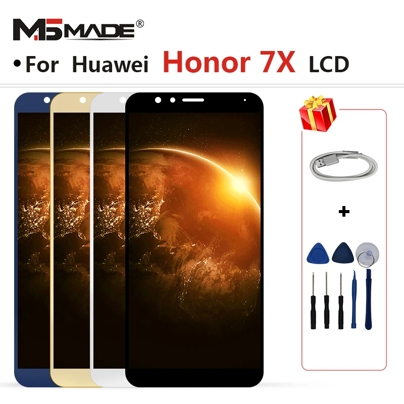 

5.93" LCD For HUAWEI Honor 7X BND-L21 BND-L22 BND-L24 LCD Display Touch Screen Digitizer Assembly For Screen Honor 7X With Frame