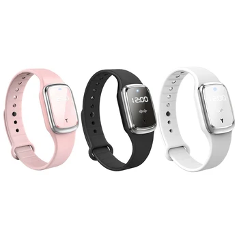 

M2 Mosquito Repellent Bracelet, Portable USB Rechargeable Waterproof Smart Ultrasonic Mosquito Repellent Watch(2 Pack)