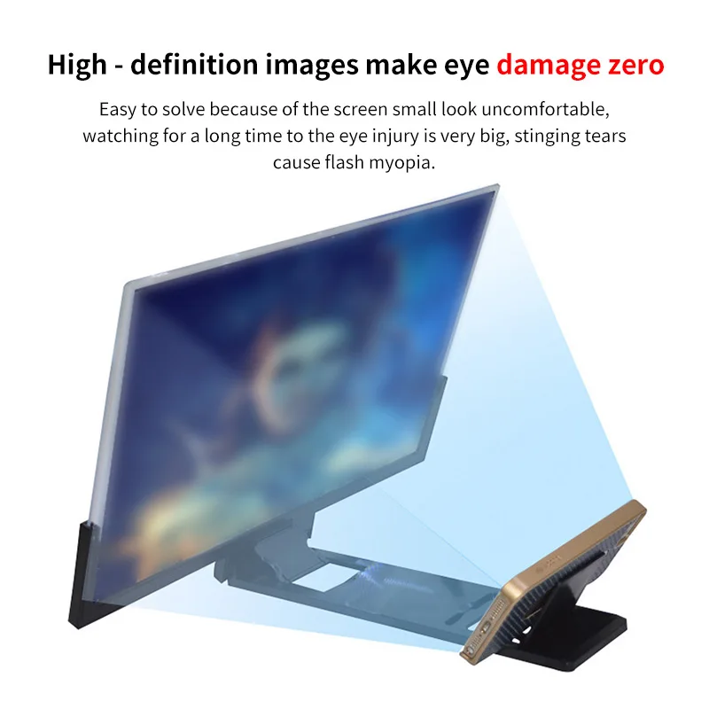 14 дюймовый 3D усилитель экрана увеличительное стекло HD Подставка для видео