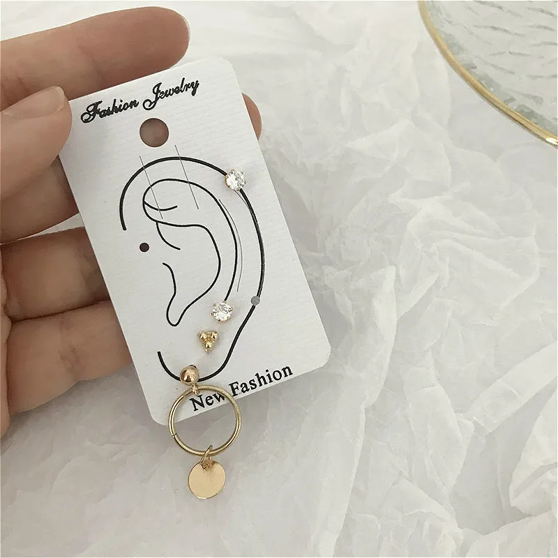 

Korean Style Stainless Steel Earrings for Women Elegant Golden Silver Drop Dangle Earrings Fashion Jewelry