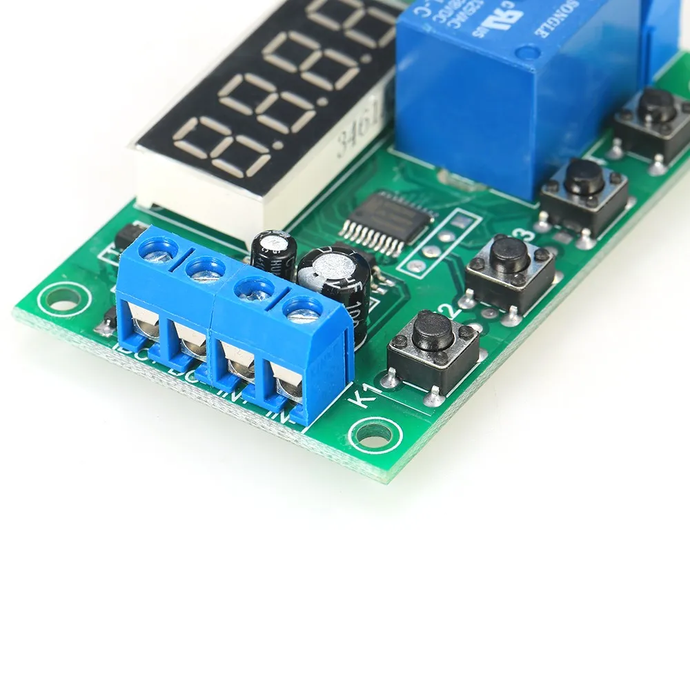 

Adjustable 5A LED Delay Relay Module Delay Timer Control Switch Board