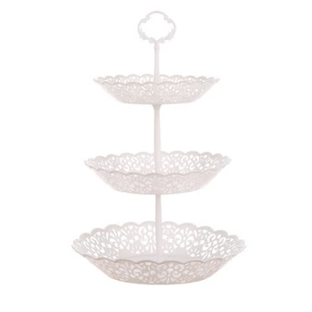 

1 Set Of 3-Tier Fruit Plate Cake Holder Fruit Stand Beautiful Home Decoration