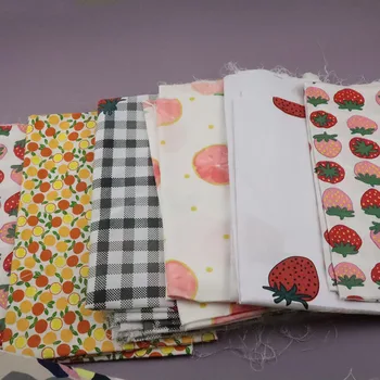 

DIY fruit print Fabric Kawaii envio gratis patches iron on patches patch Clothing fabric Cute 50*160cm DIY Cloth cotton fabric