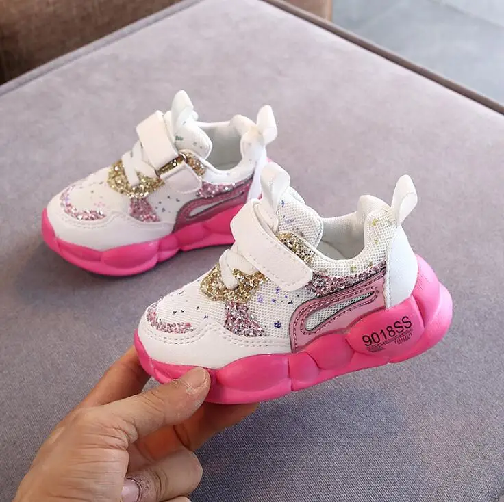 

Hot Sale Child Boy Sneaker Breathable Casual Girl Children Sneakers Pink Girls Shoes Kids Non-Slip Sport Shoe