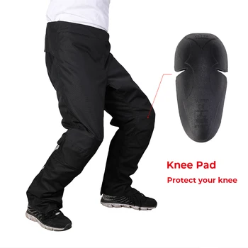 

KEMiMOTO Motorcycle Trousers Winter Protective Chaps Warm Apron Chaps Water Resistant With Knee Pads