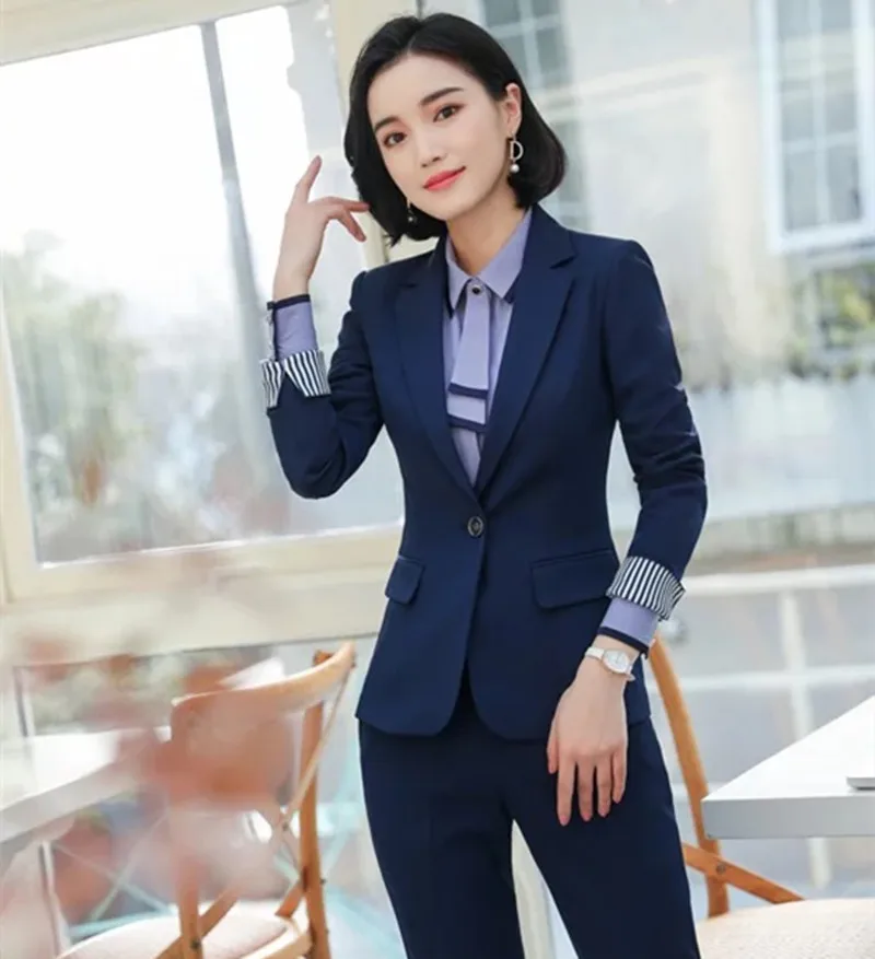 Two Piece Set Women Formal Pant Suits 