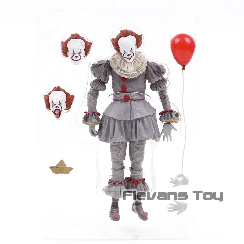 A no box NECA Стивен Кинг это Джокер специальная ограниченная версия. Pennywise ПВХ фигурка игрушки Brinquedos - Цвет: A no box