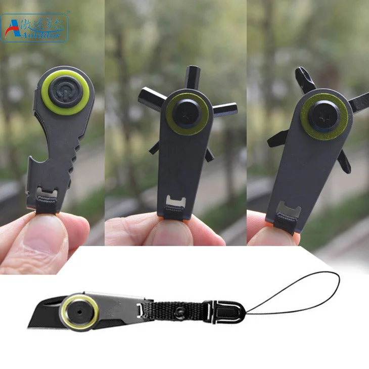 

Outdoor Equipment Carry-on EDC Mini Widget Mini Key Accessories Multi-functional Camping Supplies 4-Selectable