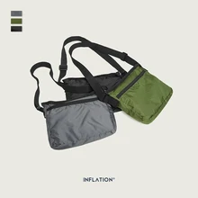 Инфляционная модная маленькая квадратная сумка через плечо на молнии сумки на плечо для мужчин шнурок унисекс поясная забавная сумка на пояс 242AI2019