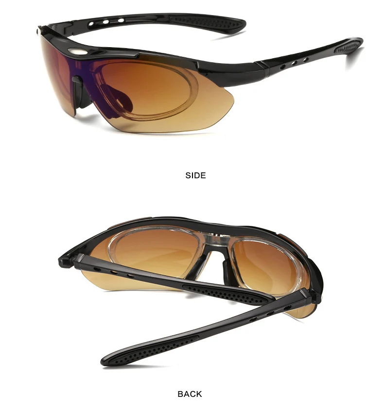 5 велосипедные очки со сменными линзами, поляризованные солнцезащитные очки, Пешие прогулки, бег, рыболовный чемоданчик, близорукость, внутренние оправы, солнцезащитные очки Gafas Ciclismo