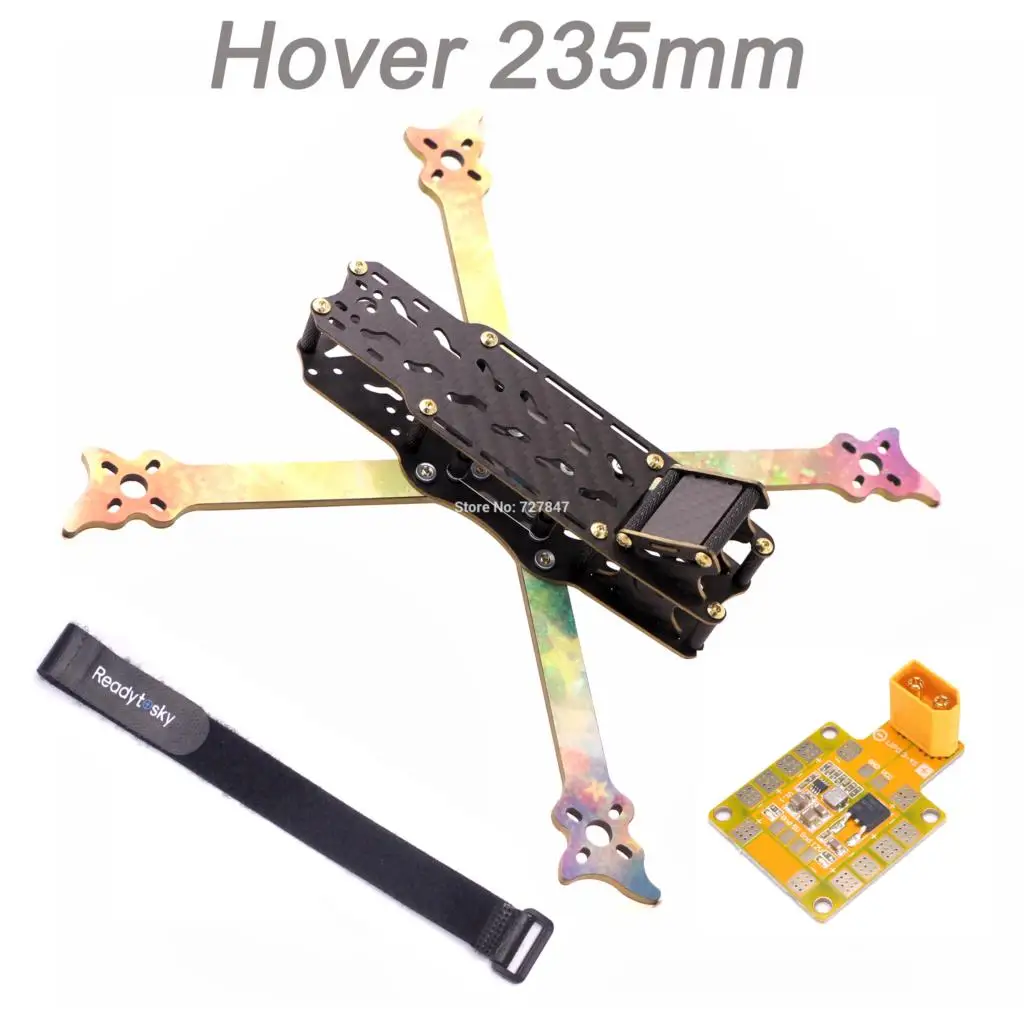

Hover 230 235mm 5" FPV Freestyle Frame with 4mm Arm Sticker 5V / 12V PDB for FPV Racing Drone Quadcopter Frame Kit Nova 235mm