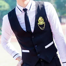 Для мужчин и Для женщин осенняя одежда Для Мужчин's монахини тела с v-образным вырезом, 4 цвета стиль корейский Тип Смешанный хлопок жилет