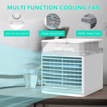 

Mini Portable Air Conditioner Artic Air Cooler Led Timer USB Personal Space Cooler Fan Air Cooling Fan Device