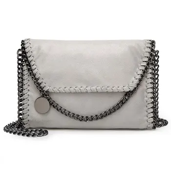 

Woman Shoulder Bag Messenger Crossbody Clutch Casual PU Large Capacity Chain