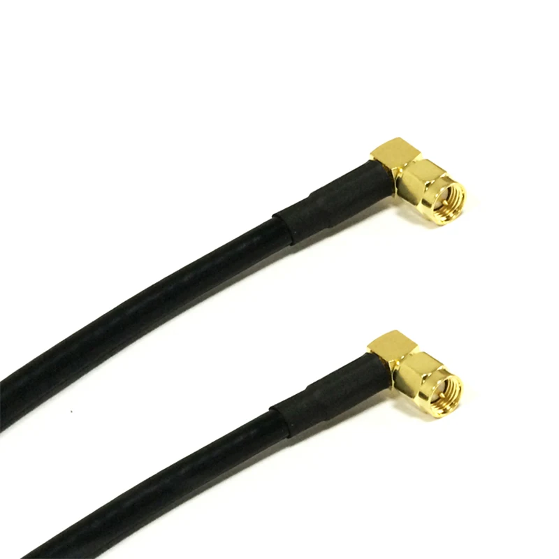 Neue SMA Stecker Rechtwinklig Schalter SMA Stecker 90-Grad Jumper Kabel RG316 RG174 RG58 Großhandel Schnelle Schiff 15 CM/40 CM/100 CM Adapter – Detail 4