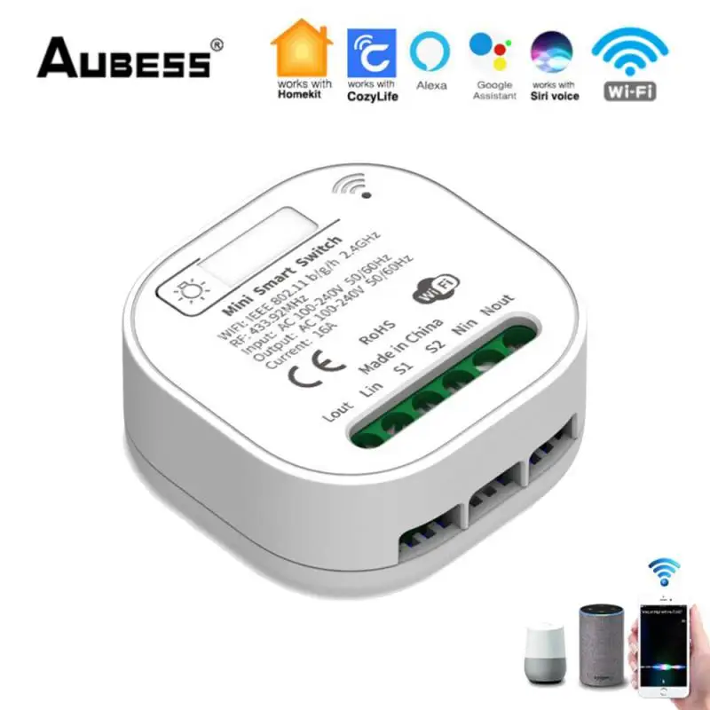 Homekit Wifi Smart Light Switch 16a Rf433 2way Switch Cozylife App