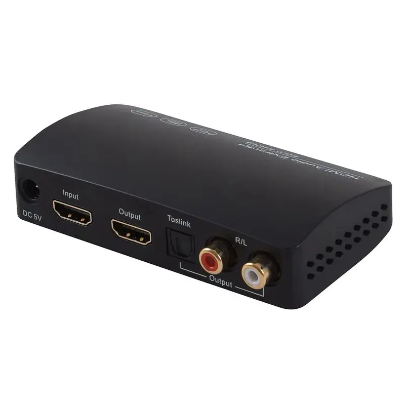 4K x 2K 3D HDMI к HDMI Оптический SPDIF+ 3,5 мм стерео аудио экстрактор конвертер для Blue-ray ПК ноутбук HDTV