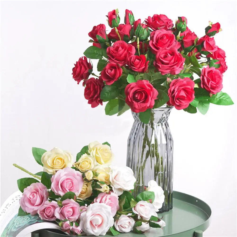 

58cm 1Pc clothes no-fading Artificial Flower Garden DIY Party Home Wedding Holiday Stage Craft Decor Vivid Color