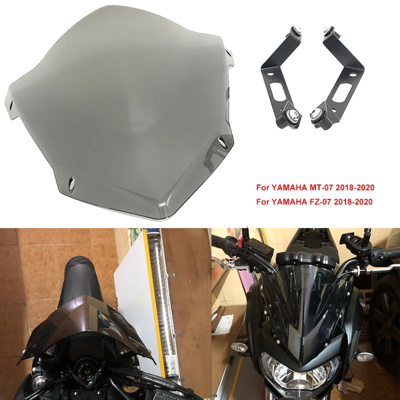Для YAMAHA MT-07 FZ-07 2018 2019 2020 лобовое стекло ветровое мотоциклетные ветровые