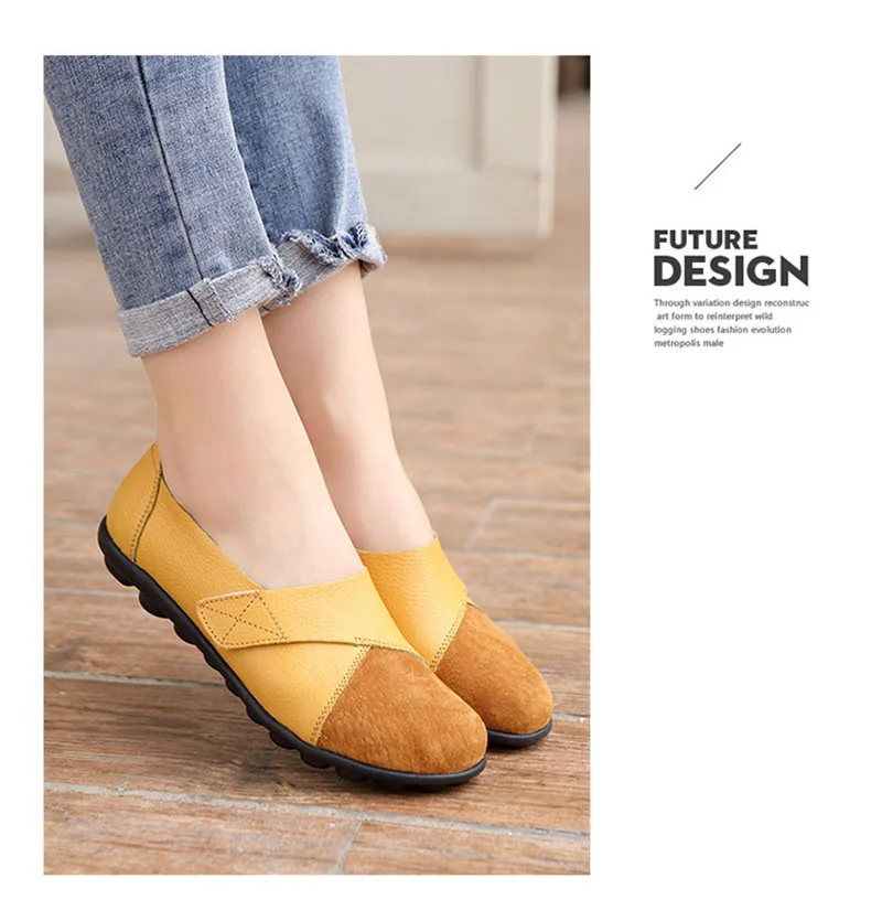 Genuine Leather ballet women flats slip on summer moccasins loafers women 2019 autumn soft non-slip ladies casual shoes VT360 (7)