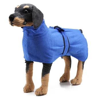 

Pet Bath Towel Super Absorbent Capacity Drying Soft Bathrobe Robe Warm Animal Pajamas Bathrobe Clothes Grooming Supplies