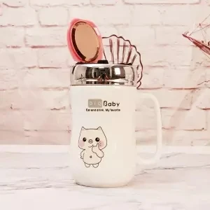 Керамическая чашка для воды, Женская Студенческая кружка, кофейная чашка, чашка для пары, большая емкость, офисная, одна чашка, 450 мл, Рождественская кружка, кружка для путешествий - Цвет: 450ml
