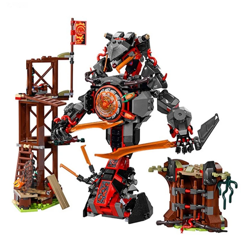 734 Uds 10583 Mini cifras Compatible Amanecer de hierro Doom 70626 Juguetes de bloques de construcción para niños tamaño de bloque