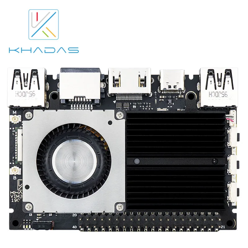  2019 Most Powerful Single Board Computer With 4GB LPDDR4/4X + 32GB EMMC And 5.0 NPU Khadas VIM3 Pro
