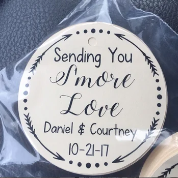 

print any language,Smore Love Tag, 2.5, Business Tag, Baked Goods Tag, Gift Tag, Wedding Label, Wedding Favor, Bridal Shower Tag