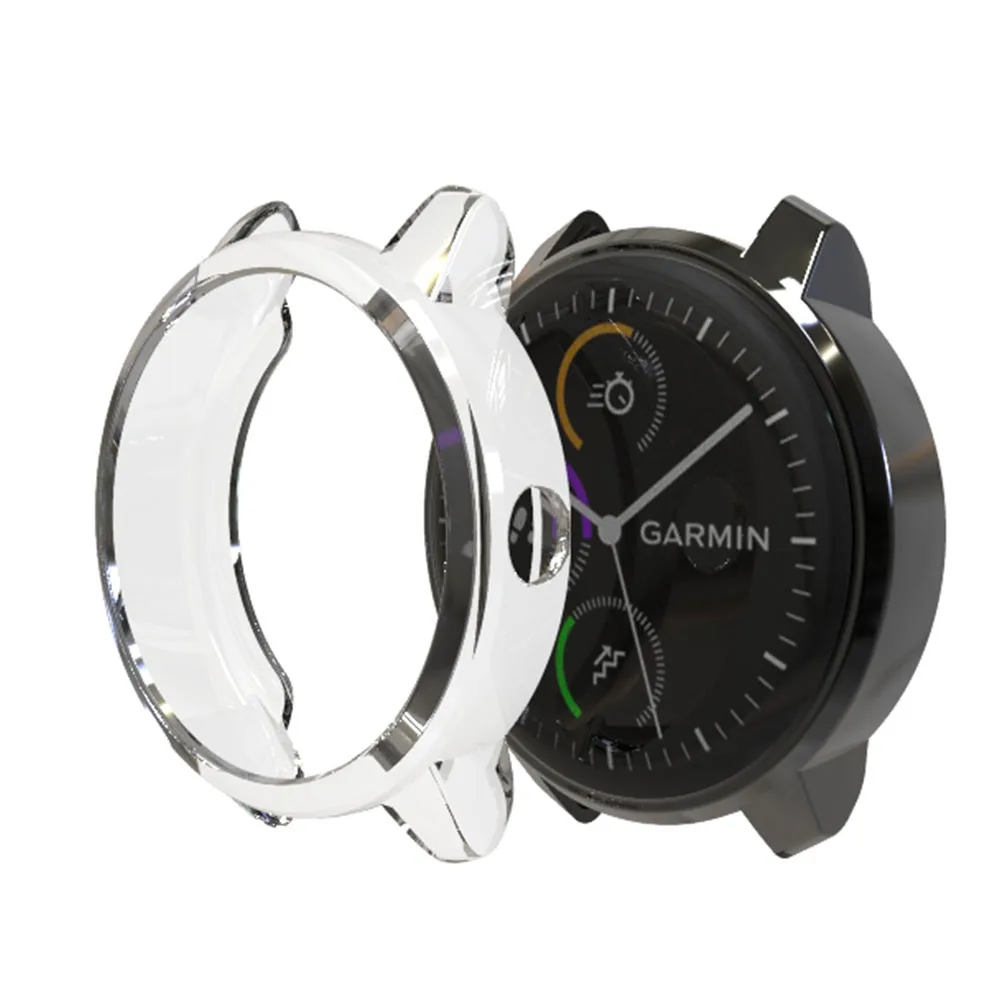Чехол для смарт часов для Garmin vivoactive 3 полная защита ТПУ чехол для Garmin vivoactive3 защита экрана высокое качество - Цвет: Clear