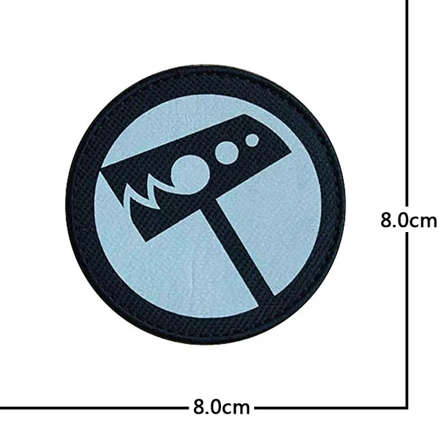 Reflective Hook Loop Patch Scp Foundation Reflective Film Nine Tailed Fox Badge Funny Tactical Patches Army Airsoft Outdoor Patches Aliexpress