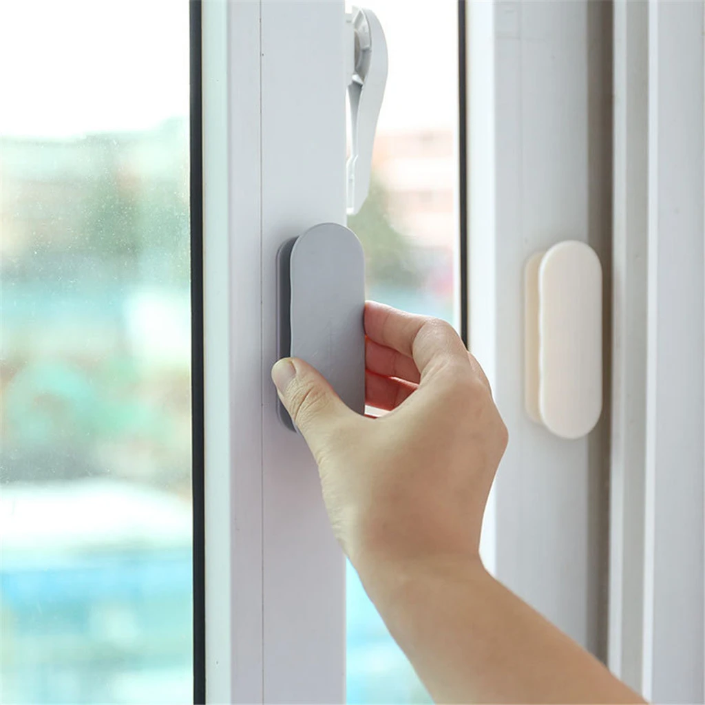 2pcs Paste the open sliding door handles for interior doors Self-adhesive Han F1