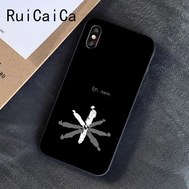 Ruicaica KPOP RM Mono Мягкий Силиконовый ТПУ чехол для телефона iPhone 8 7 6S 6Plus X XS MAX 5 5S SE XR чехол - Цвет: A8