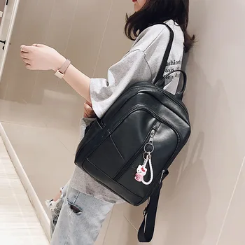 

2020 new women's backpack mini cute small backpack fashion ladies zipper backpack double zipper anti-theft bag