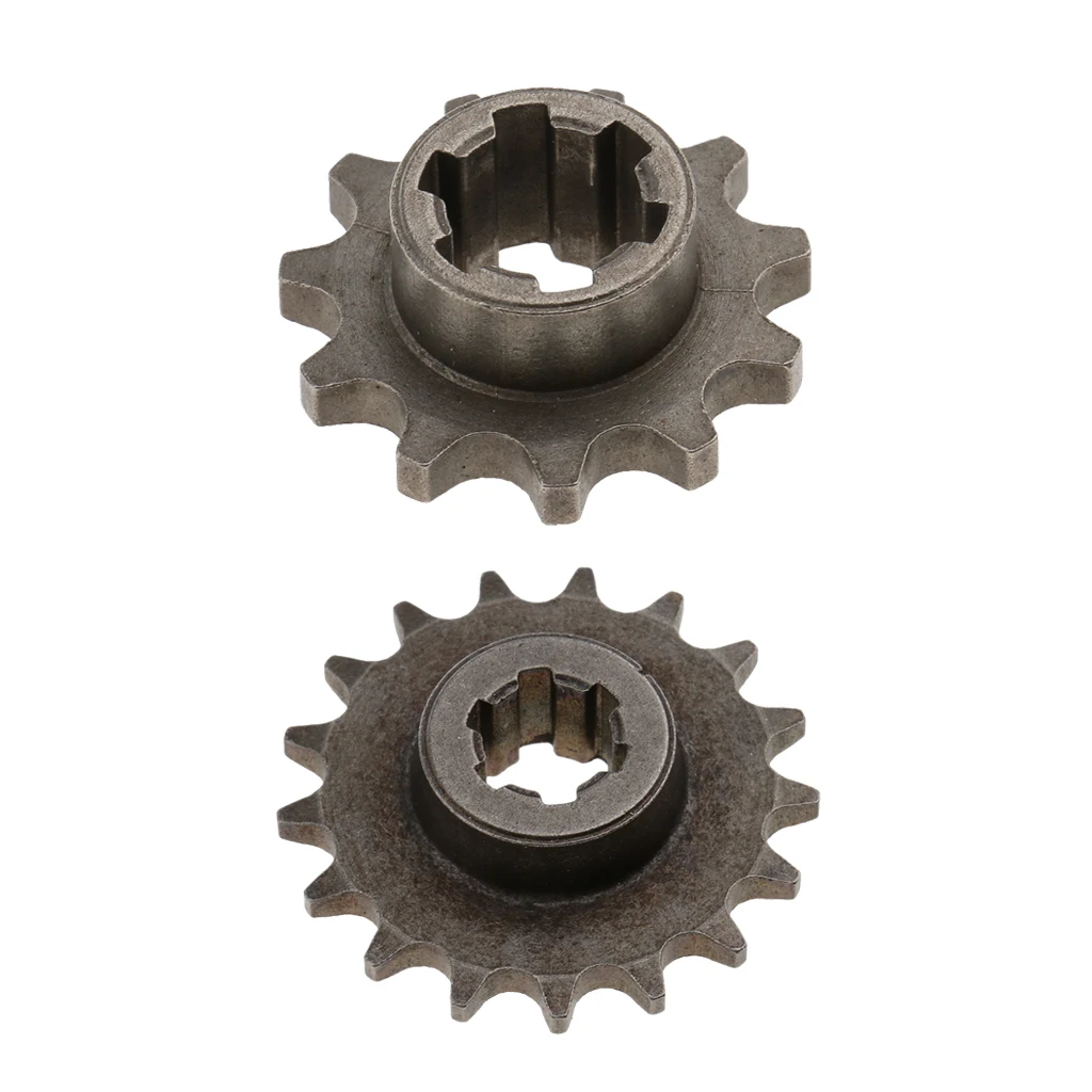 MagiDeal 2pcs 11T 17T Front Sprocket Pinion Gear 49cc for Dirt Bike