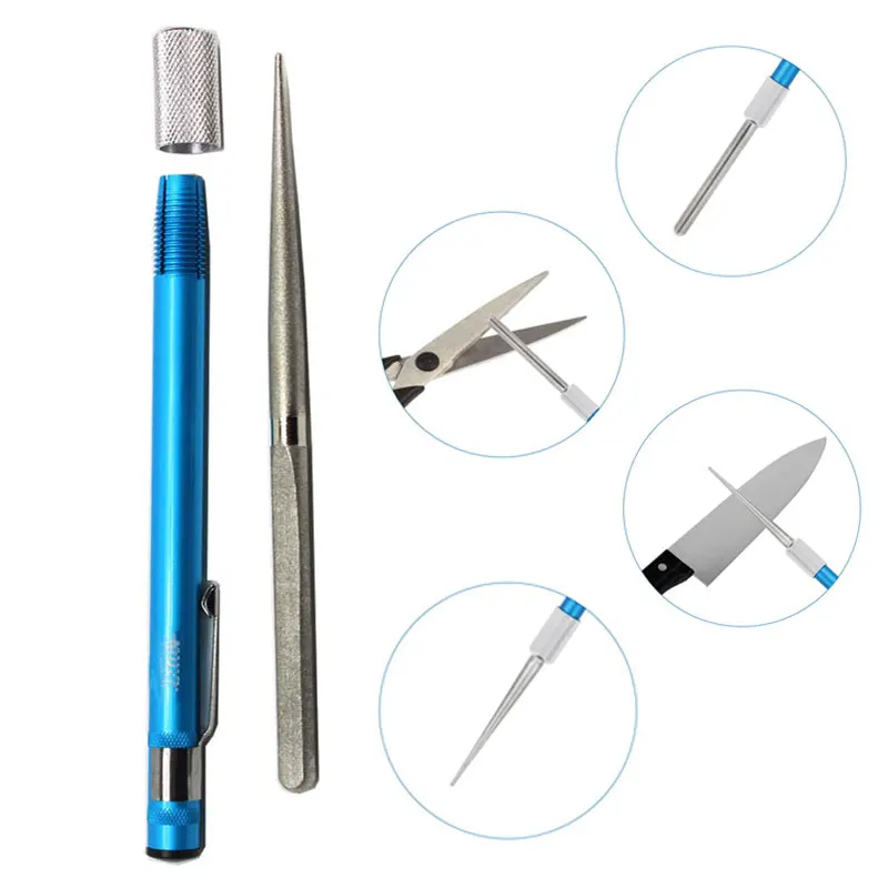 Multipurpose Sharpening Stone Retractable Pen Type Diamond Pocket Knife Sharpener