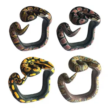 

4Pcs Bracelet Funny Horrible Portable Durable Trick Toys Prank Toy Fake Python Python Bracelet for Halloween Party