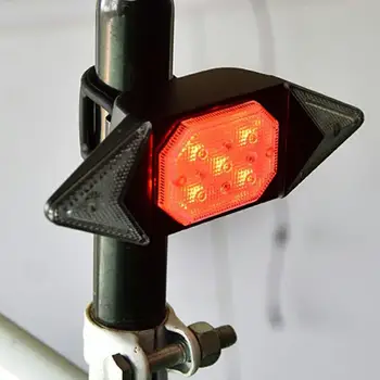 

LED Automatic Direction Indicator Bicycle Rear Taillight USB Rechargeable Cycling MTB Bike Safety Warning Turn Signals Light