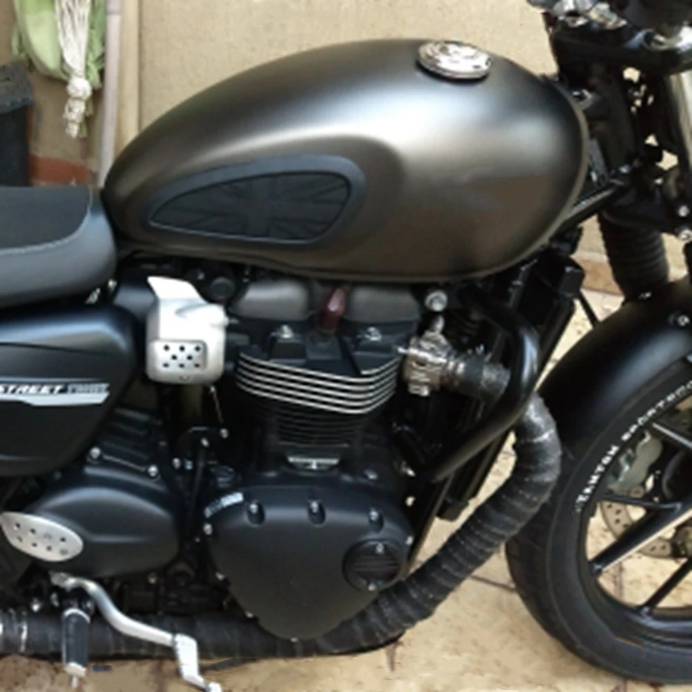 Triumph T120 T100 범용 레트로탱크 패드, 가스 탱크 견인 패드, 연료 탱크 그립 사이드 스티커, 무릎 그립 보호대 데칼