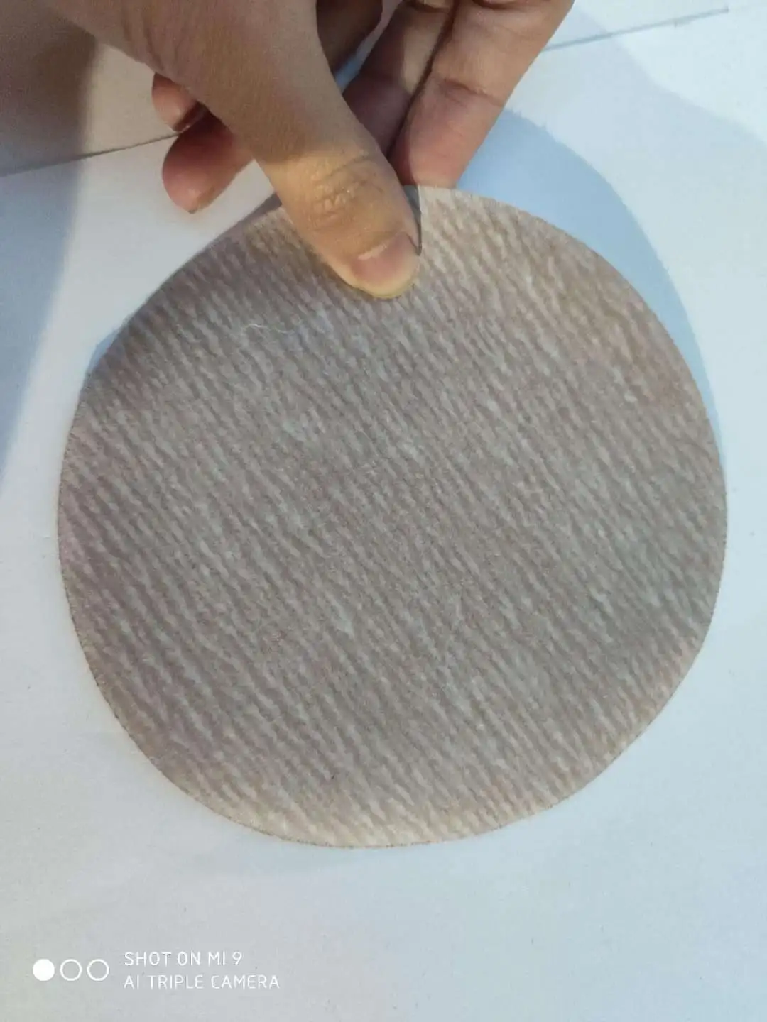 NORTON A275 Flocked Sandpaper Self-Adhesive Plate with Circle Sandpaper Back Napper Disc Sander 5-Inch 125MM80