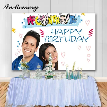 

InMemory 7x5ft ME CONTRO TE Children Birthday Party Backdrop For Photo Studio Youtube Photography Backgrounds Custom Photocall