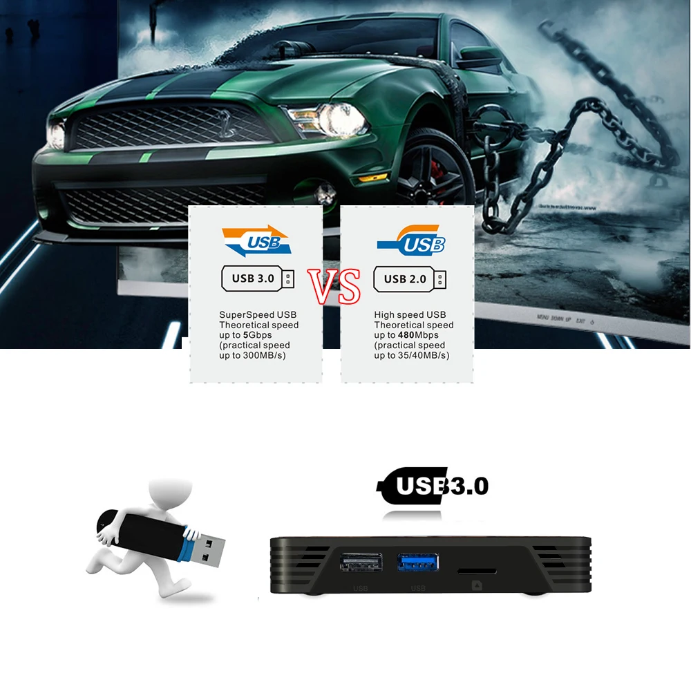 Приставка Смарт ТВ docooler X88 PRO PLUS Android 9 0 RK3368 UHD 4K H.265 4 + 64 ГБ 2 ГГц|ТВ-приставки и