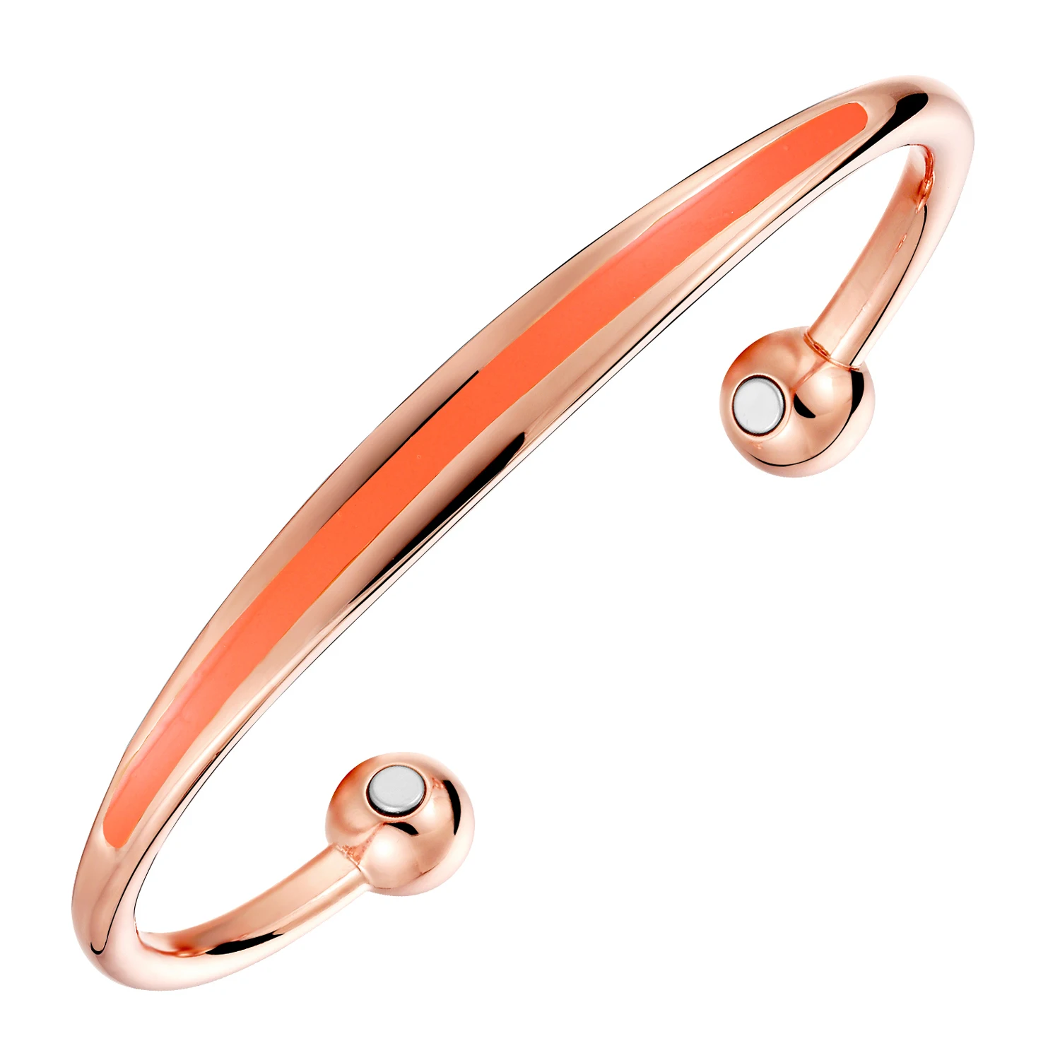 OKtrendy Bangles Jewelry Enamel Cuff Bangle For Girls Copper Magnetic Therapy Bracelet Gold Plating Opening Bangles Gift Jewelry