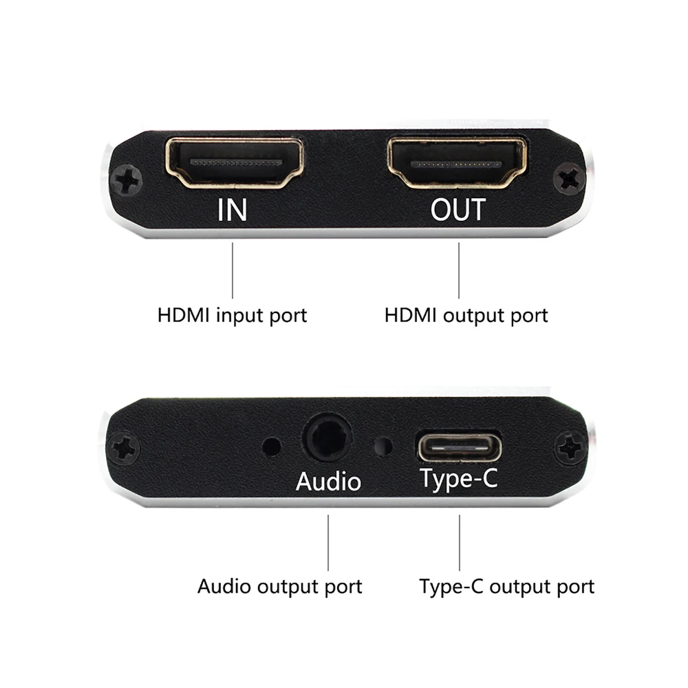 Карта видеозахвата с 4K HDMI на USB 3 0 Type C тюнер для телевизора карта записи игр Windows