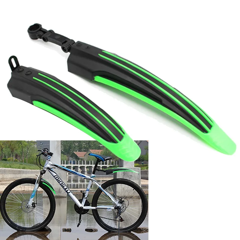 

Mountain Bike Bicycle Cycling Front Rear Mudguard Black green