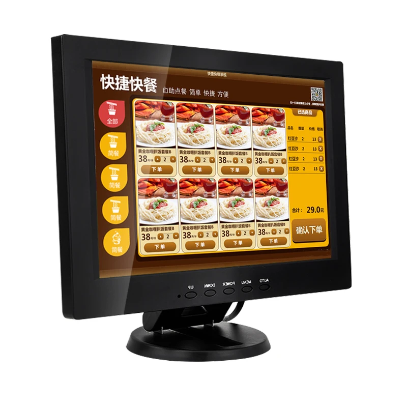 

12 Inch IPS 1280*800 Plastic Shell Monitor for Cash Registers Supermarkets Display Hdmi Touch Screen PC Monitor