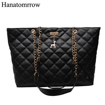 

2020 New Arrival Women Handbags Pu Leather Female Shoulder Bags Ladies Messenger Bags Luxury Chains Large Crossbody Bags