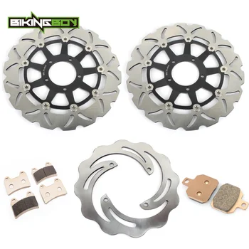 

BIKINGBOY Front Rear Brake Discs Disks Rotors Pads For Ducati Hypermotard 796 2010 11 2012 2013 Hypermotard 1100 2007 2008 2009