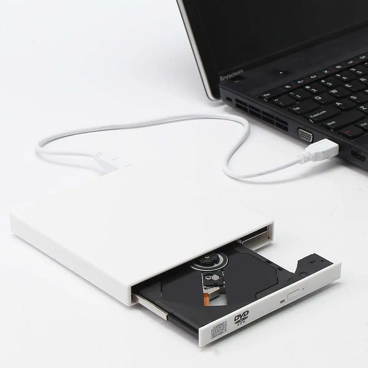 S SKYEE тонкий внешний оптический привод USB 2,0 DVD комбо DVD rom плеер CD-RW горелки Писатель Plug and Play для ноутбуков настольных ПК