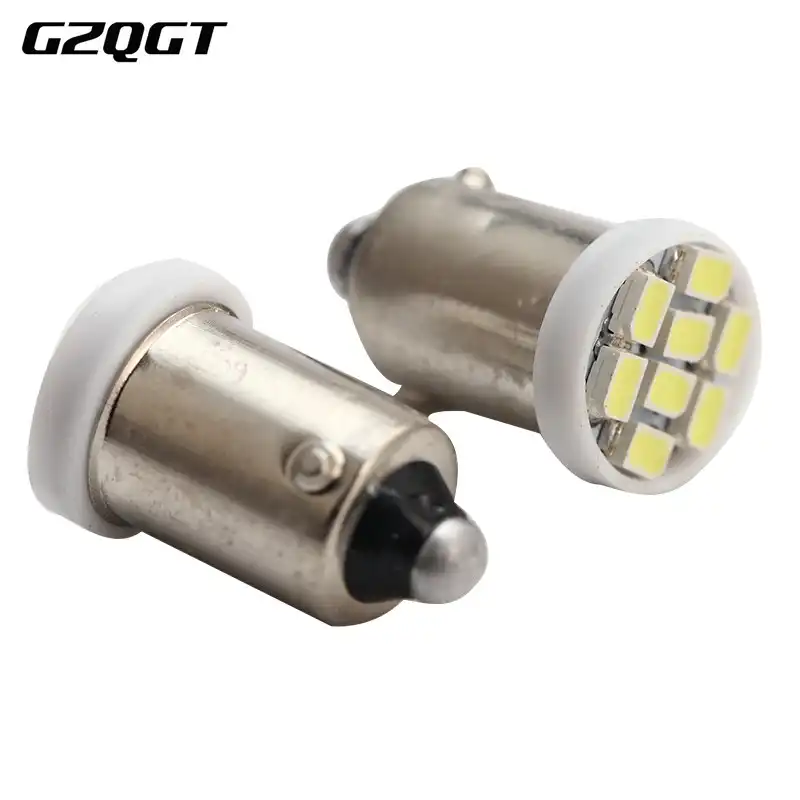 100X супер яркие BA9S 8 SMD 1206 LED T4W 8SMD 3020 светодиодные лампы номерного знака белый